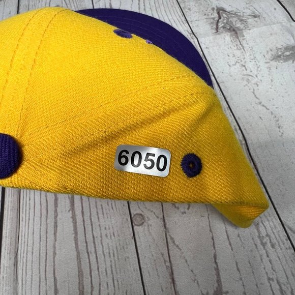 California Republic Whang Clothing Hat Snapback Cap Yellow Purple Men - Picture 7 of 7